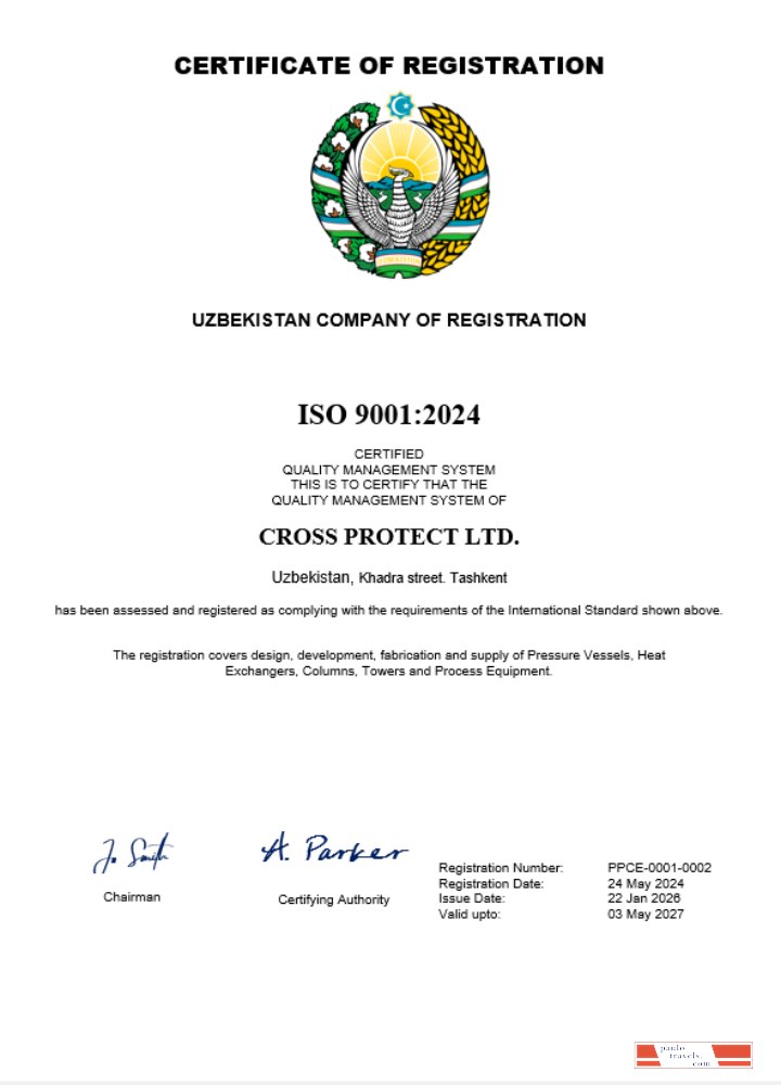 Uzbekistan business registration certificate Word and PDF template
